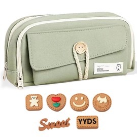 Pencil Case with Large Capacity, Girls Pencil Case, Large Capacity, Young Teenagers Adults Pencil Case with Carry Handle for School Office