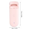 Heated Eyelash Curler Pink Portable Electric Long Lasting Eyelash Curler