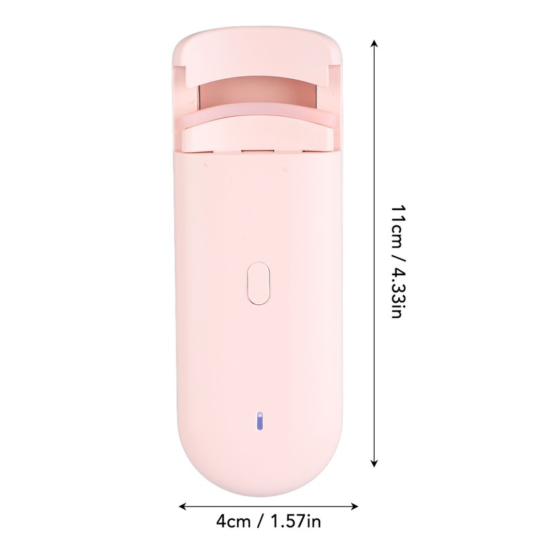 Heated Eyelash Curler Pink Portable Electric Long Lasting Eyelash Curler