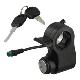 Electric Door Lock Electric Scooter Door Lock 5-Pin Connector Compatible with G2 Pro Max Models, Wear-Resistant Plastic, Easy Installation, 165mm Wire Length, Black