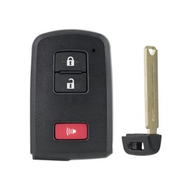 Smart Remote Key Fob Replacement Compatible with Toyota Highlander 2017-2019 for Prius C 2012-2015 for Tacoma 2015-2020 3 Buttons HYQ14FBA P/N: 281451-2110