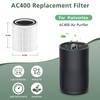 2 Pack AC400 Air Purifiers Replacement Filter for Purivortex AC400