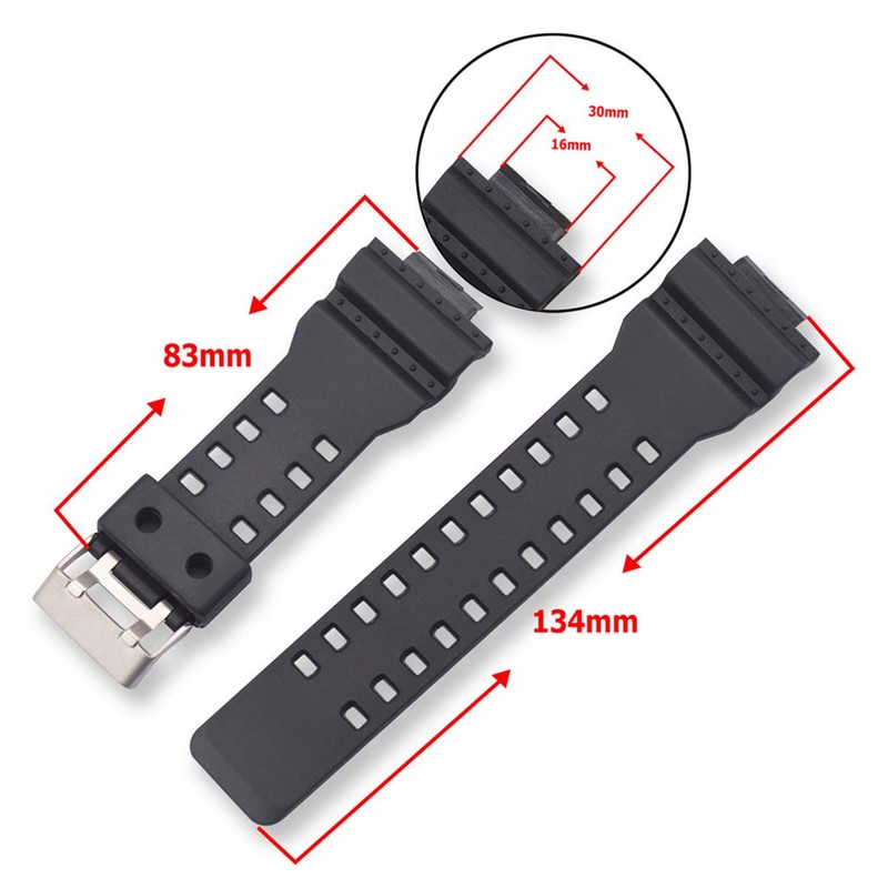 Natural Resin Replacement Watch Band Strap for Casio Mens G-Shock