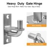 Gate Hinges,2 PCS Wall Mount Gate Hinge,Gate Hinges Heavy Duty