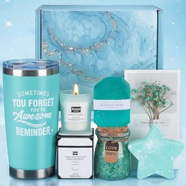 Canasta de Spa Relajante para Mujer 6 En 1 , Cesta de regalo para El Día de la Madre, Set de Baño y spa Corporal para Mujeres, Regalo de San Valentín,