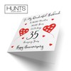 Hunts England - Romantic Husband 35th Wedding Anniversary Card -