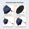 TechRise Umbrella Pocket Umbrella Storm Resistant Large -10 Ribs Windproof