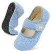 Scurtain Ladies Slippers Grey Winter Fuzzy Slippers Slip On Rubber