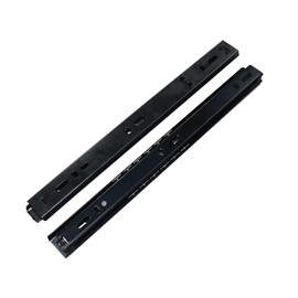 Drawer Slides 10 Inch Ball Bearing Full Extension 2 Section Slide Track Mounting Drawer Runners Slider for Cabinet Home Furniture, 2 Pack (Black 10 inch)