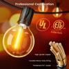 OHLUX Outdoor String Lights,110FT Dimmable Patio Lights with 58 Shatterproof