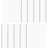 DALIX PVC Vertical Blind Replacement Slats Curved Smooth White 42.5