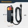 POWERTEC Dual Outlet Power Tool Safety Switch - 120V 15A