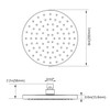 AiQInu 8 Inch Round Shower Head Rain Shower, Adjustable Shower