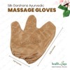 Silk Garshana Ayurvedic Massage Gloves - Electro static Lymph Circulation
