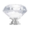 MAKTSAM 20PCS Clear Crystal Door Knobs, 40 mm Crystal Door