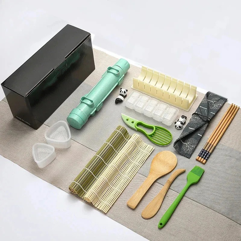DIY Sushi Maker Set B with Sushi Bazooka, Bamboo Rolling
