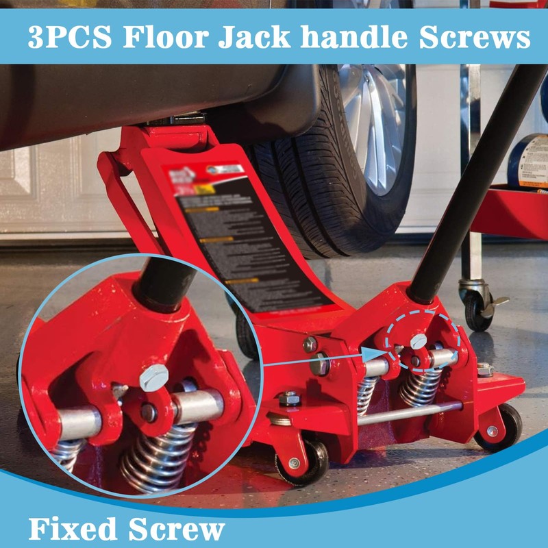 Pack of 3 Trolley Jack Handle Bolts Stainless Steel Trolley
