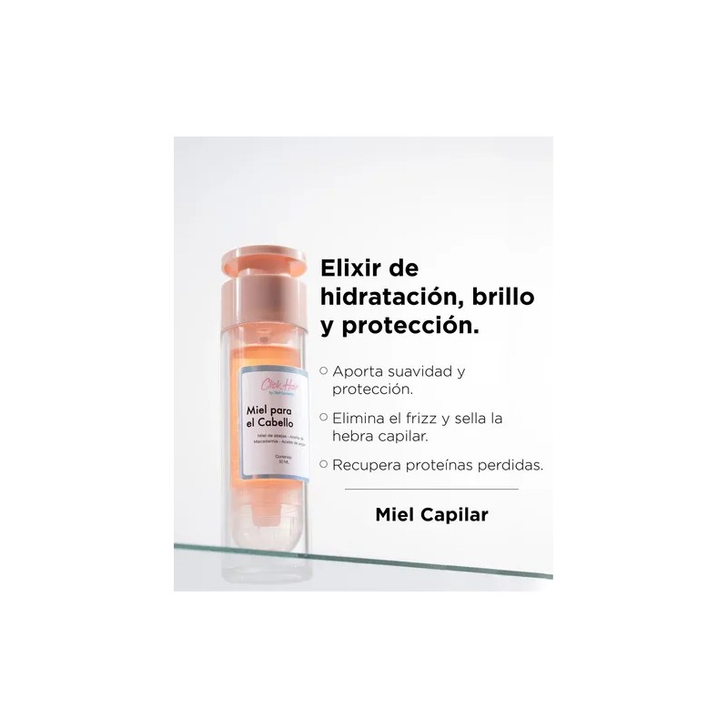 Kit Reparador Mascarilla Y Sérum De Miel Click Hair 350