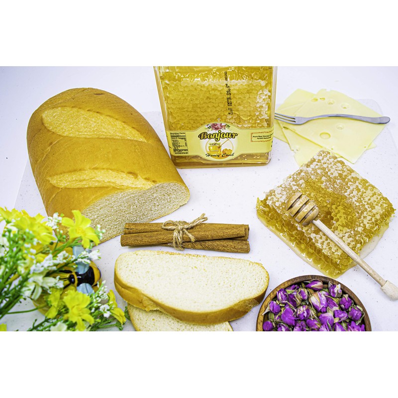 Bonjour Pure Raw Honey Comb, All Natural With No Preservatives