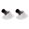 yueton 4pcs White and Pink Soft Rubber Nail Polish Bottle