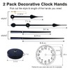 EMOON 2 Pair Hands 3D Clock Movement DIY Large Wall