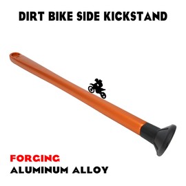 JFG RACING Dirt Bike Kickstand Side Stand Forging Aluminum With Springs For XC XCW XCF EXC EXCF 150 200 250 300 350 400 450 500 505 530 2008-2015 Orange