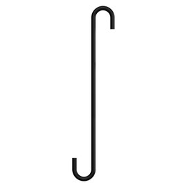 National Hardware N275-517 8" Modern Large S Hook - Black