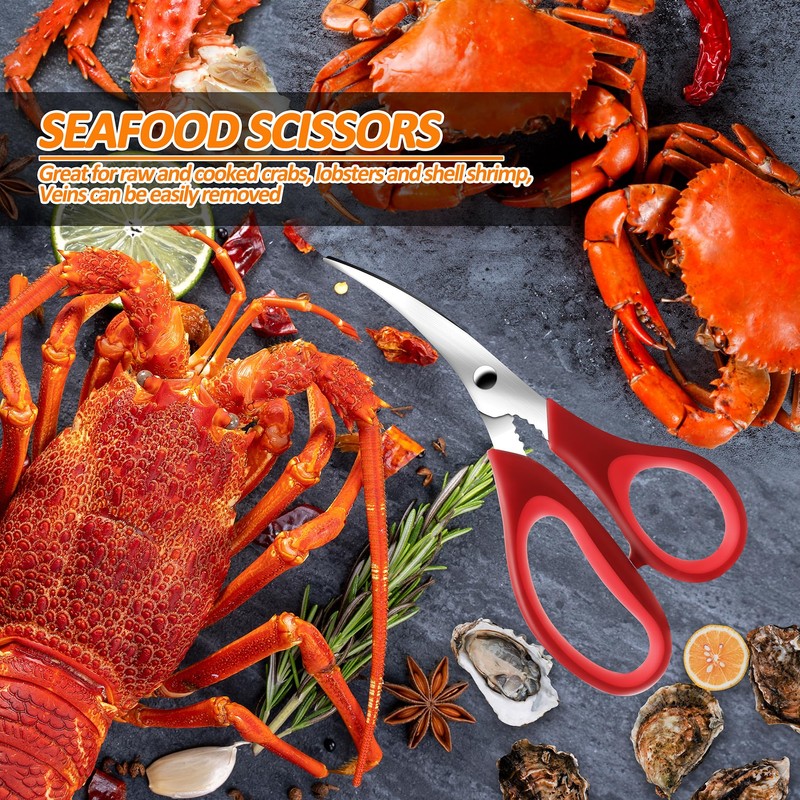 Seafood Crab Crackers and Tools, 21 Pcs Crab Leg Crackers