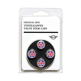 [US Mini Direct Genuine] Mini Union Jack Valve Caps * All Models All Year Fit