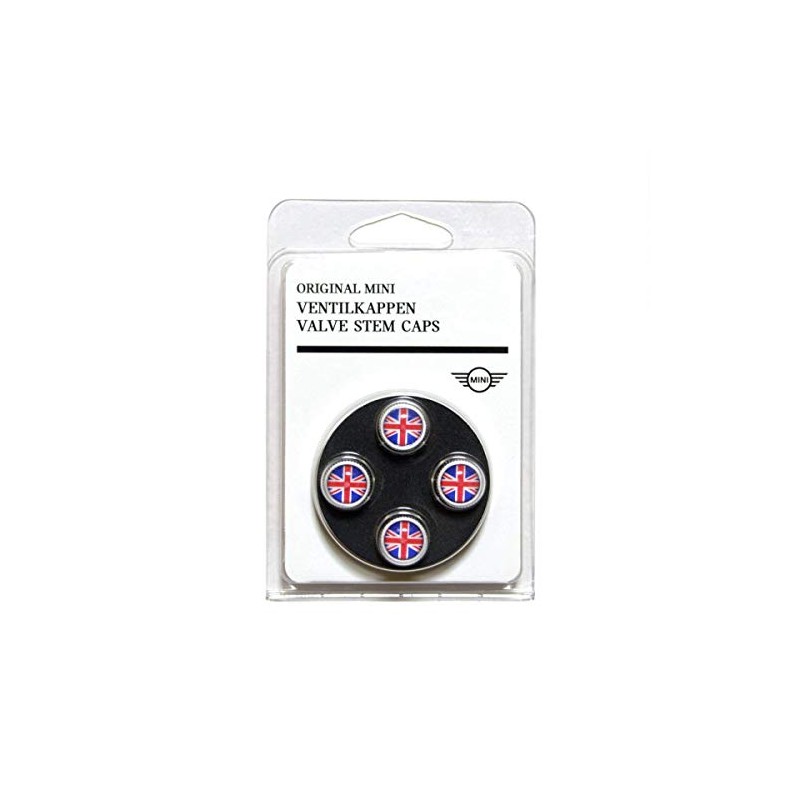 [US Mini Direct Genuine] Mini Union Jack Valve Caps *