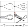 CHRORINE 24 Pcs Garden Wire Rope Kit 304 Stainless Steel