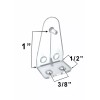 N C Morin Qty 4 Blind Hold Down Brackets Clear