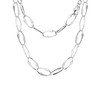 Tuscany Silver Silver Paper Chain Necklace for Women, Silver