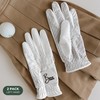 BAROBIRDIE White X-Large Left Hand Golf Gloves Women 2 Pack