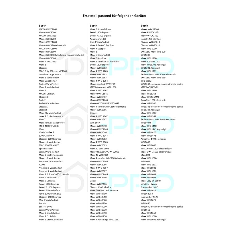 DL-pro Door handle suitable for Bosch Siemens Neff Constructa handle