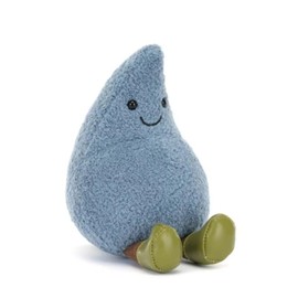Jellycat Happy Raindrop - H: 13 cm x W: 9 cm x D: 9 cm