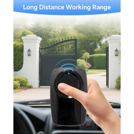 380UT Chamberlain klik5u-bk2 klik3u-bk Garage Door Opener Remote Clicker, 375UT Universal Garage Door Remote for Lift Master Craftsman Genie, Dip Switch (Black 1PC)