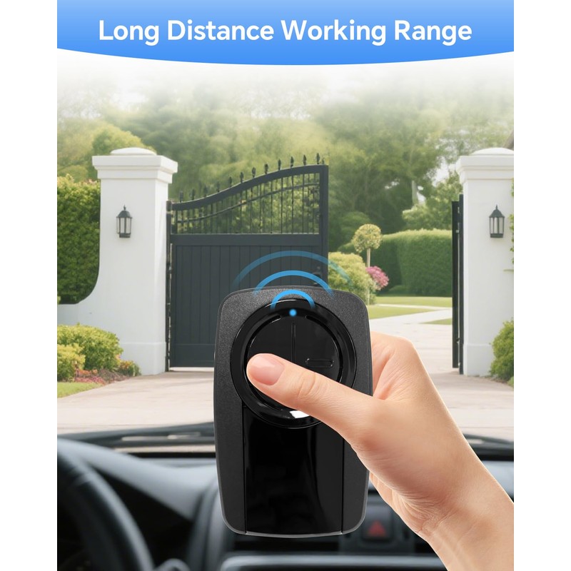 380UT Chamberlain klik5u-bk2 klik3u-bk Garage Door Opener Remote Clicker, 375UT