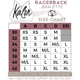 Kalon Women’s 4 Pack Racerback Sports Bralette Seamless Wireless Comfort Bra (1X, Winter)