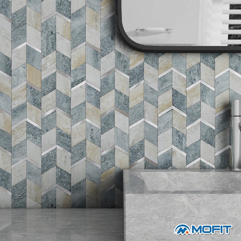 MOFIT Peel and Stick Backsplash for Kitchen,3D Wall Panel Peel