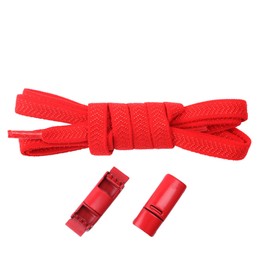 Schnüris® Elastic Shoelaces without Tying I Shoelaces with Quick Release I Magnetic Rubber Shoe Laces I Smartclip Shoelaces for Children and Adults, red