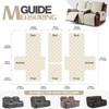 KinCam 100% Waterproof Loveseat Recliner Cover with Console, Non-Slip Reclining