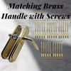 Universal Hardware 20 Pack M4 Door Handle Screws Brass with