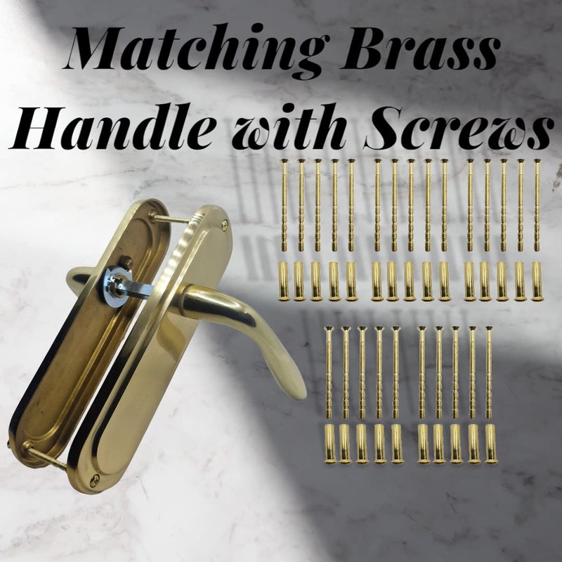 Universal Hardware 20 Pack M4 Door Handle Screws Brass with