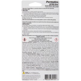 Permatex 82194-12PK Ultra Grey Rigid High-Torque RTV Silicone Gasket Maker, 3 Ounce (Pack of 12)
