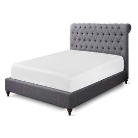 Sapphire collection 200 Thread Count 100% Egyptian Cotton Fitted Sheet (Super King, White)