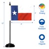 Anley Texas Deluxe Desk Flag Set - 6 x 4