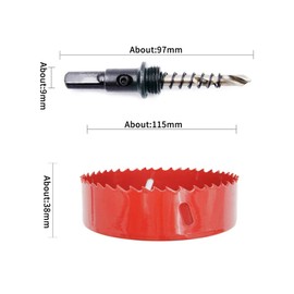 115mm Hole Saw and Hole Saw Accessories Dust Bowl 2PCS set,LAIWEI hole saw dust collector for all hole saws up to 125mm cutting diameter