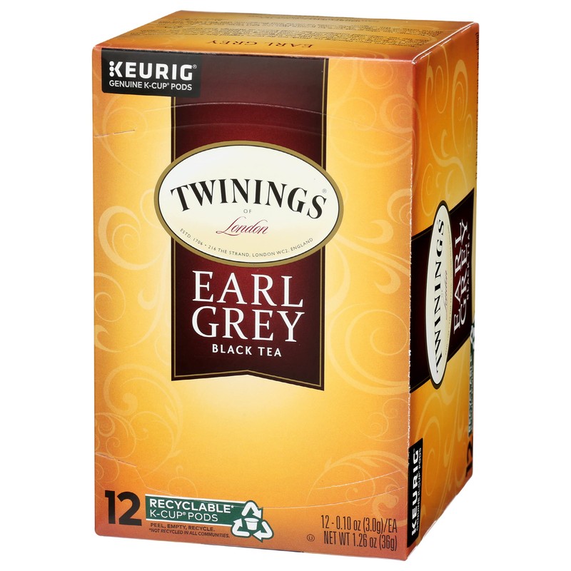 Twinings Tea Earl Grey Tea, K-cup, 12 ct