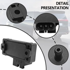 Dunviku MAP Sensor 12569240, Manifold Absolute Pressure Sensor 16137039 16017460 Replacement for Chevy Impala Malibu S10 Blazer K1500 GMC Jimmy Buick Century Oldsmobile Alero Isuzu Rodeo